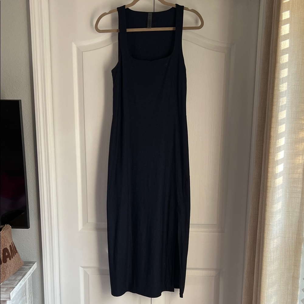 Beyond Yoga Classic Navy Midi Dress